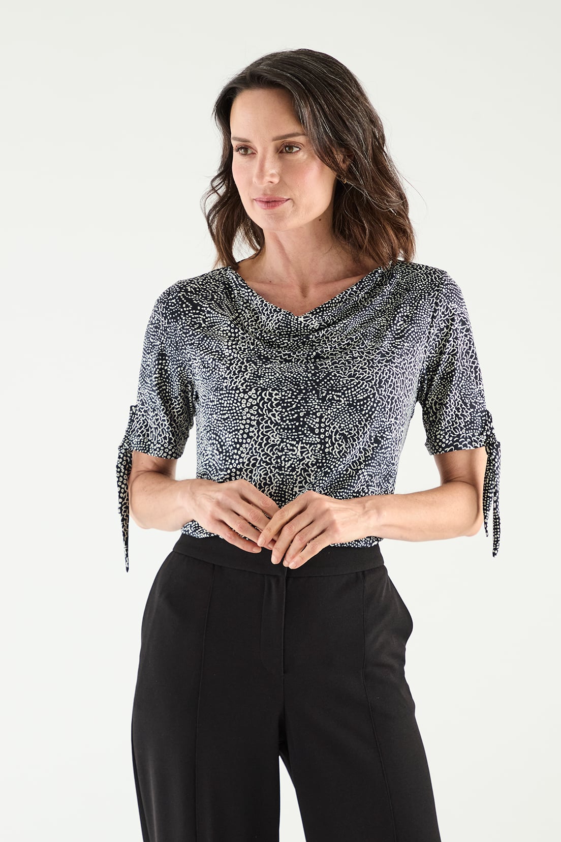 POLERA MUJER MA GRIFFE BEIGE ESTAMPADA - 5