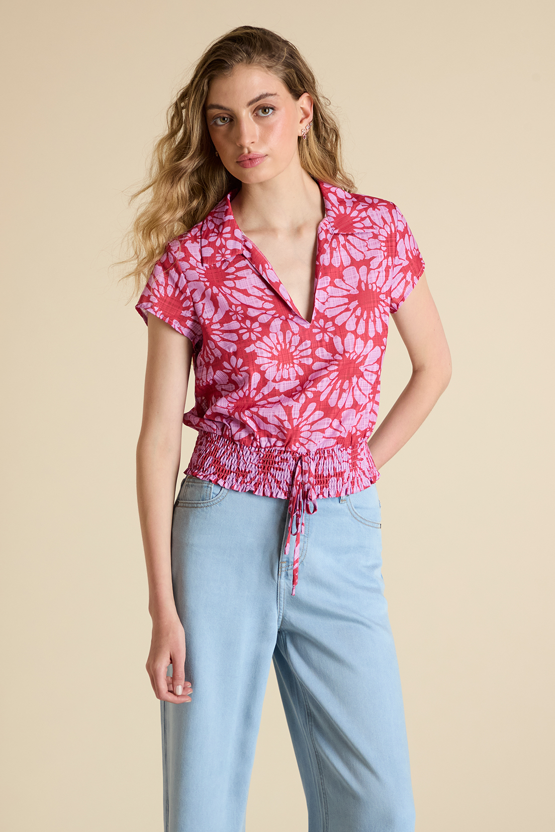 BLUSA MUJER IO ROJO FANTASIA - 1