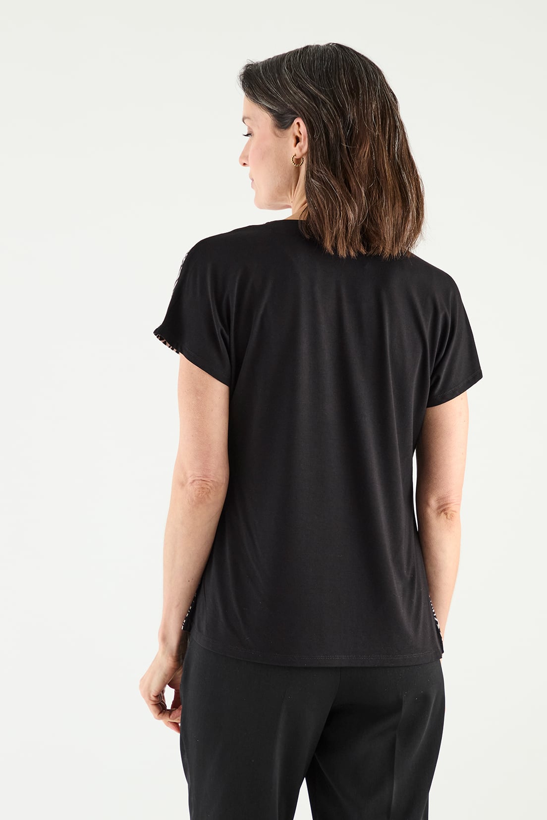 POLERA MANGA CORTA MUJER GRIFFE NEGRO ESTAMPADA - 5