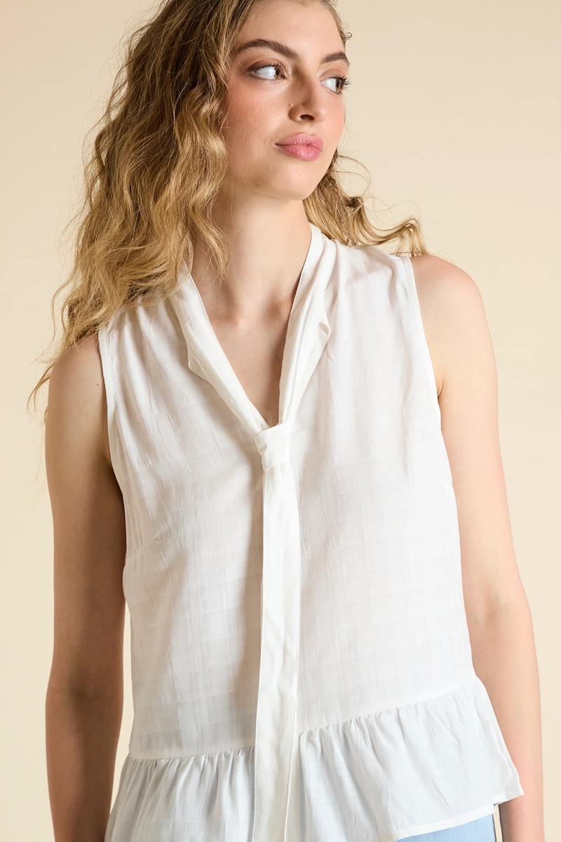 BLUSA MUJER BLANCO LISA - 2