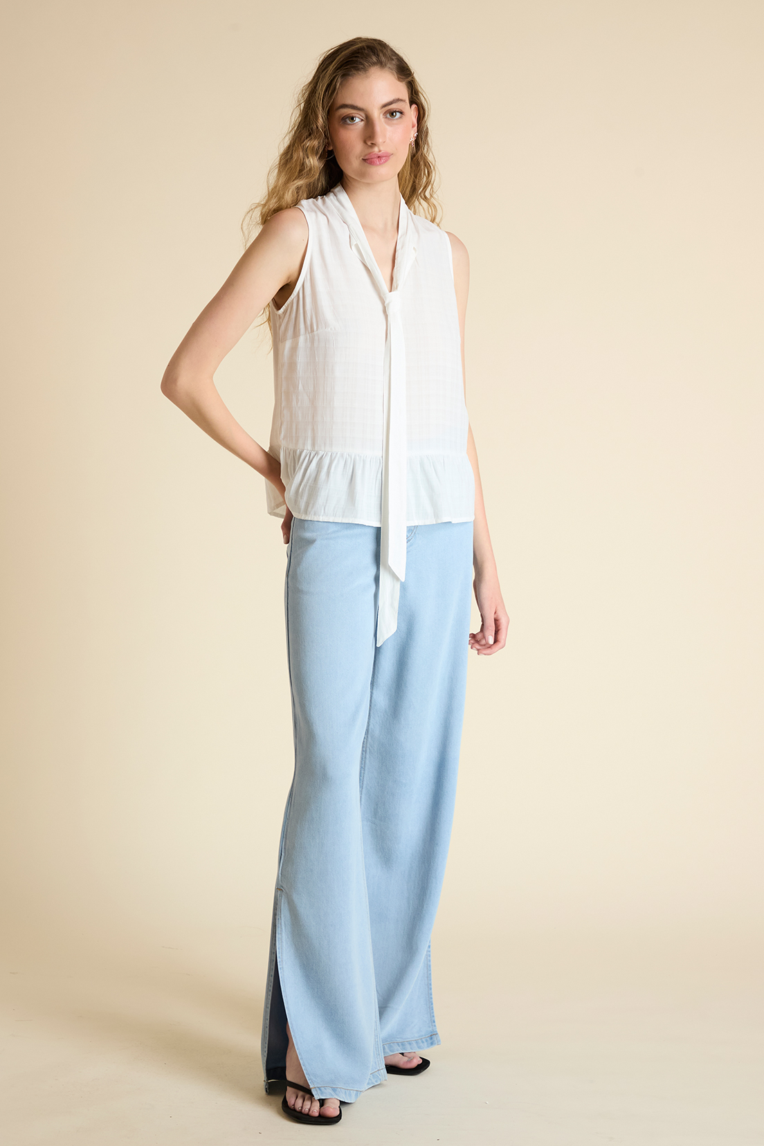 BLUSA MUJER BLANCO LISA - 4