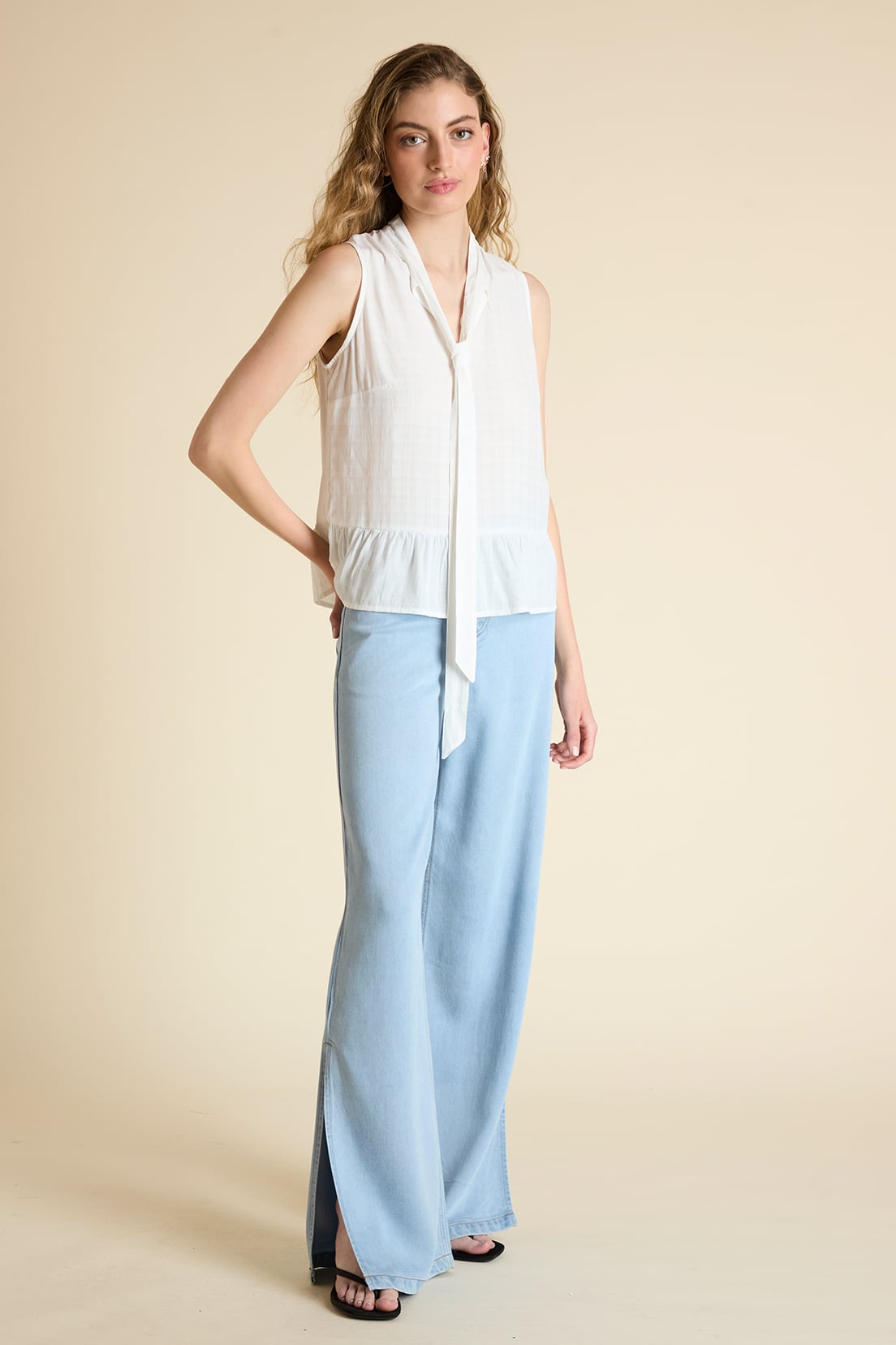 BLUSA MUJER BLANCO LISA - 4