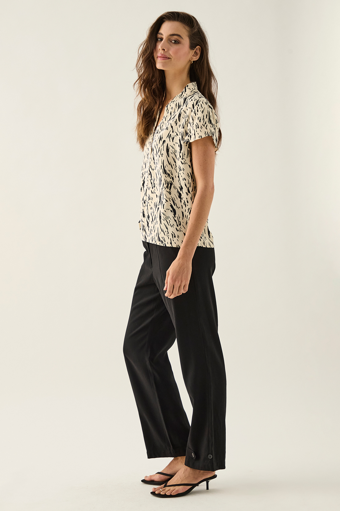 BLUSA MUJER ASH BEIGE ESTAMPADA - 3