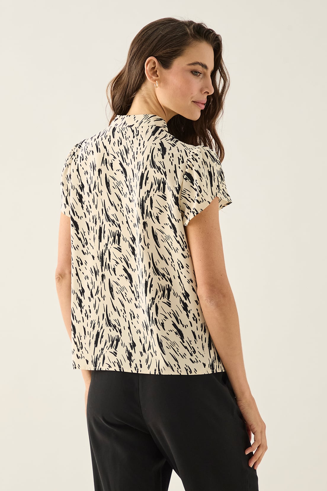 BLUSA MUJER ASH BEIGE ESTAMPADA - 4