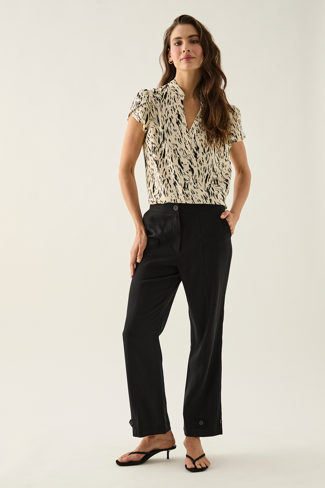BLUSA MUJER ASH BEIGE ESTAMPADA - 5