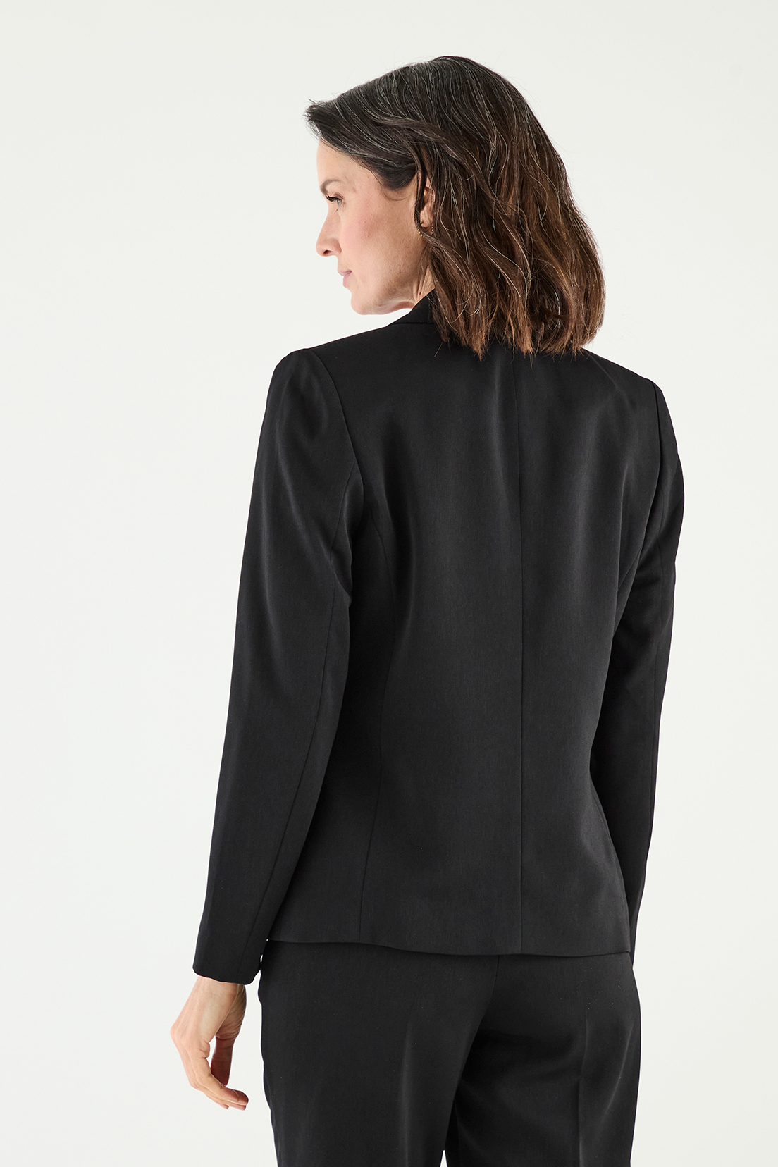BLAZER MUJER MA GRIFFE NEGRO DOS BOTONES - 4