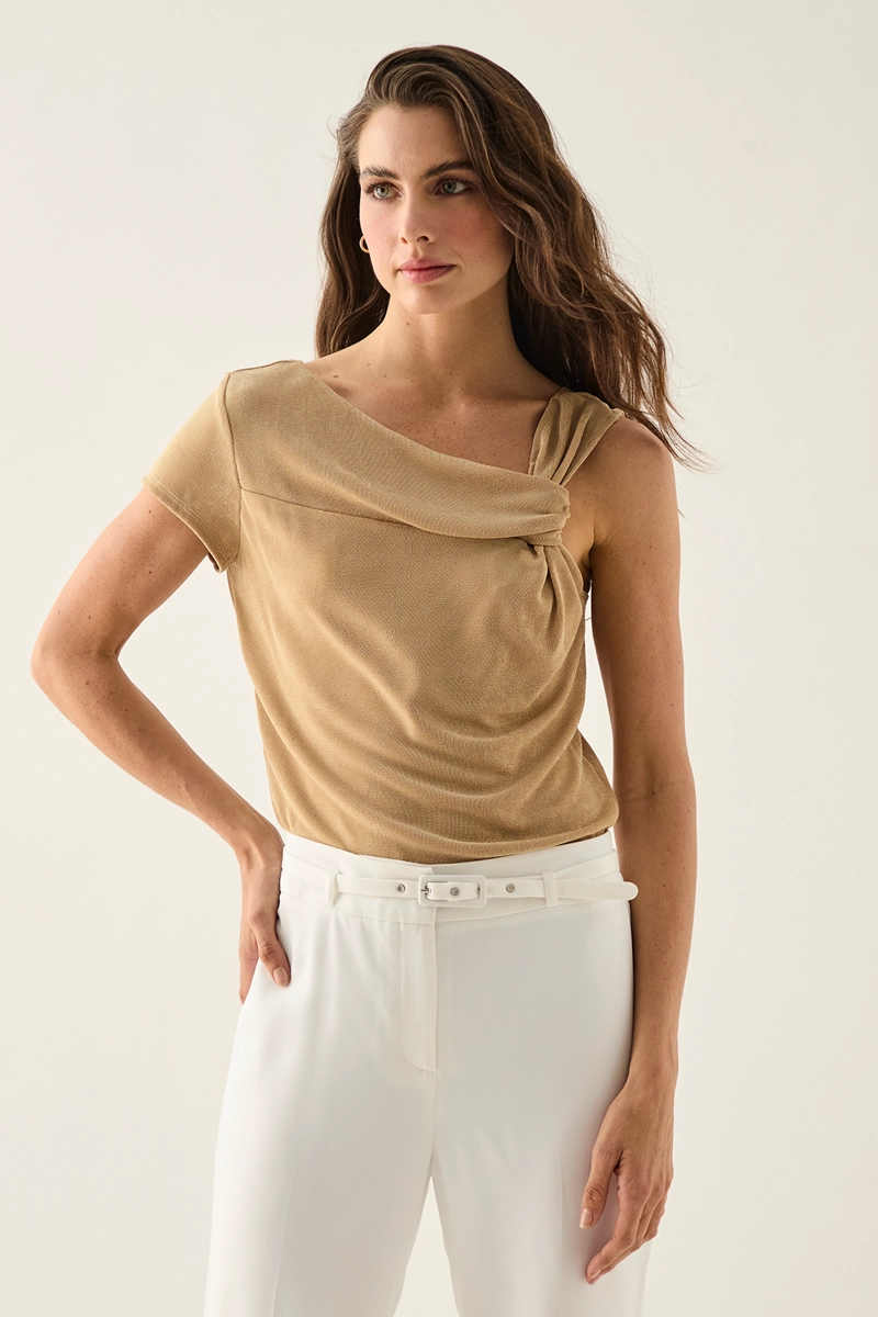 POLERA MUJER ASH BEIGE LISA - 1