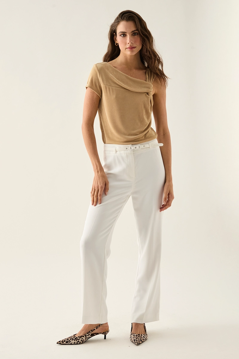 POLERA MUJER ASH BEIGE LISA - 5