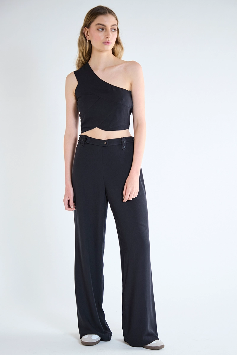 BLUSA MUJER IO NEGRO LISA - 5