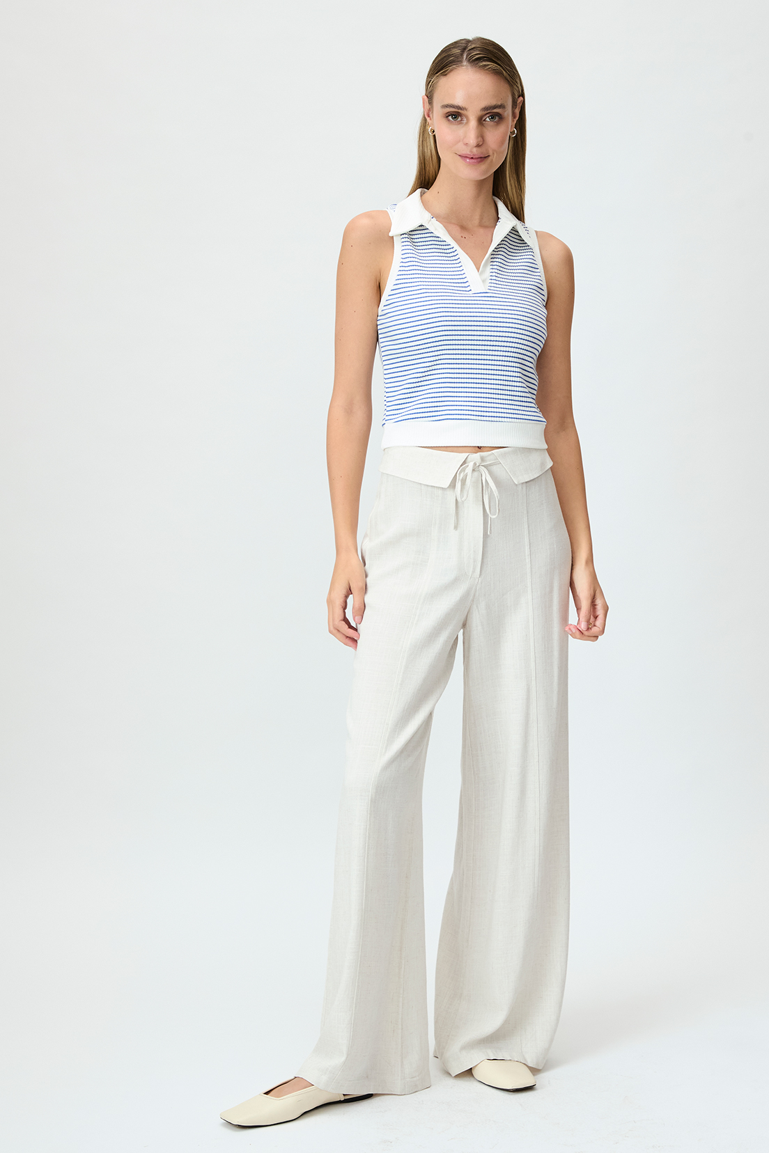PANTALÓN MUJER IO BEIGE LISO - 1