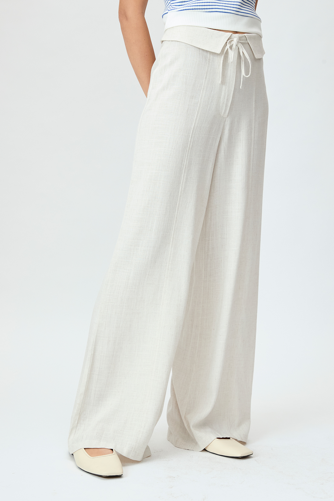PANTALÓN MUJER IO BEIGE LISO - 2