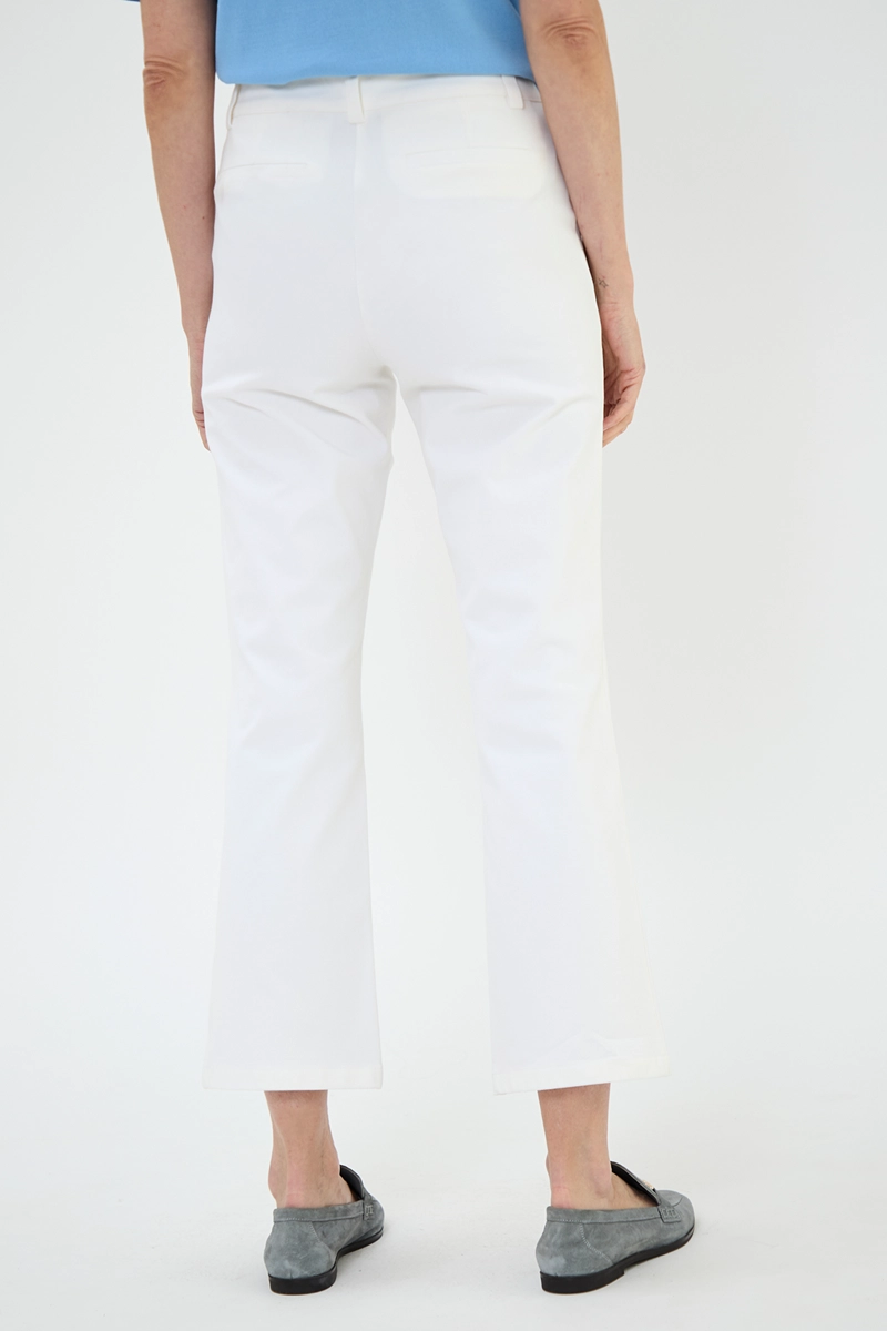 PANTALÓN ALGODÓN MUJER MA GRIFFE BLANCO RECTO - 5