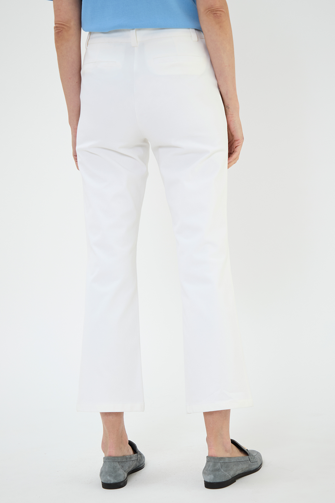 PANTALÓN ALGODÓN MUJER MA GRIFFE BLANCO RECTO - 5