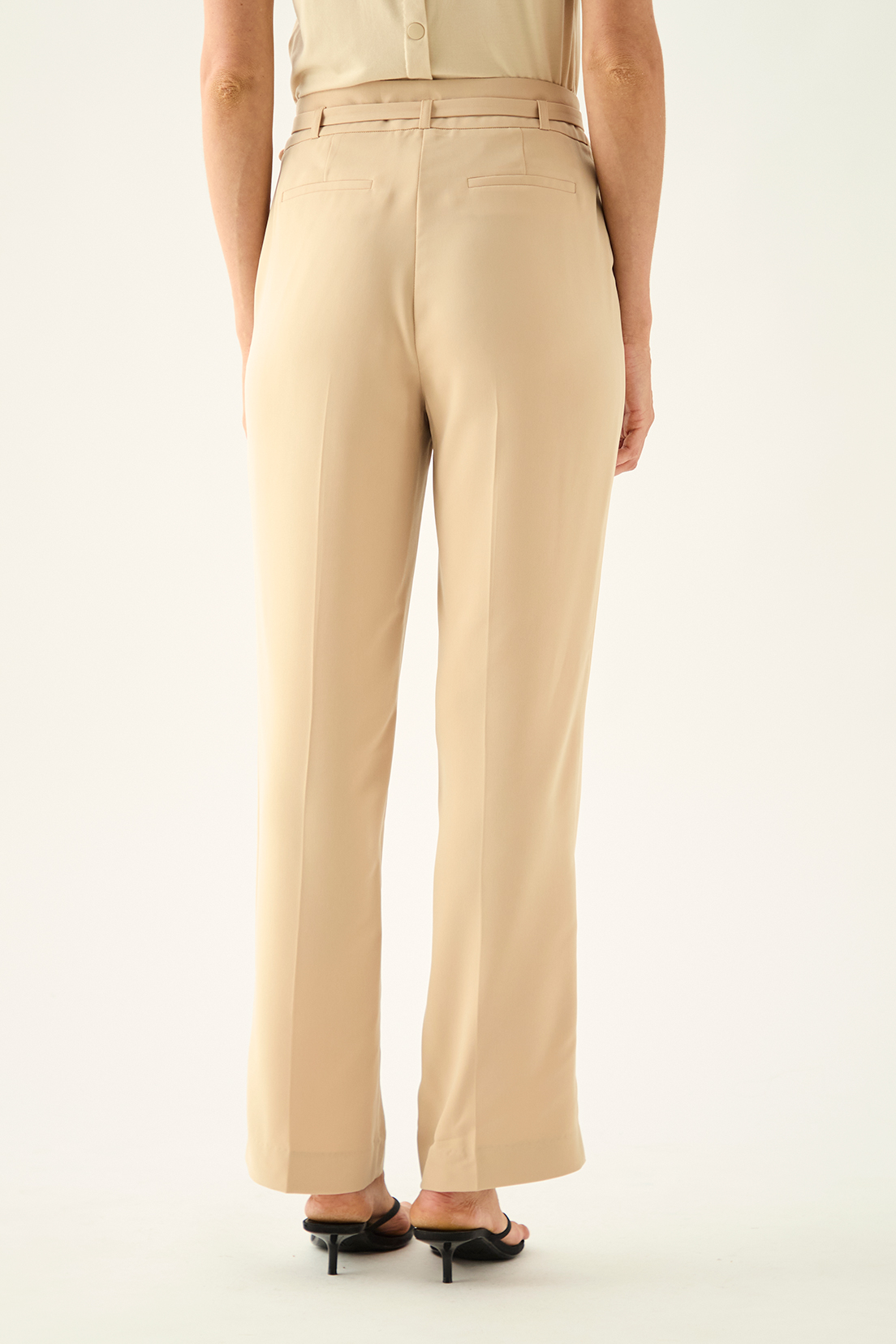 PANTALÓN MUJER ASH BEIGE LISO - 5