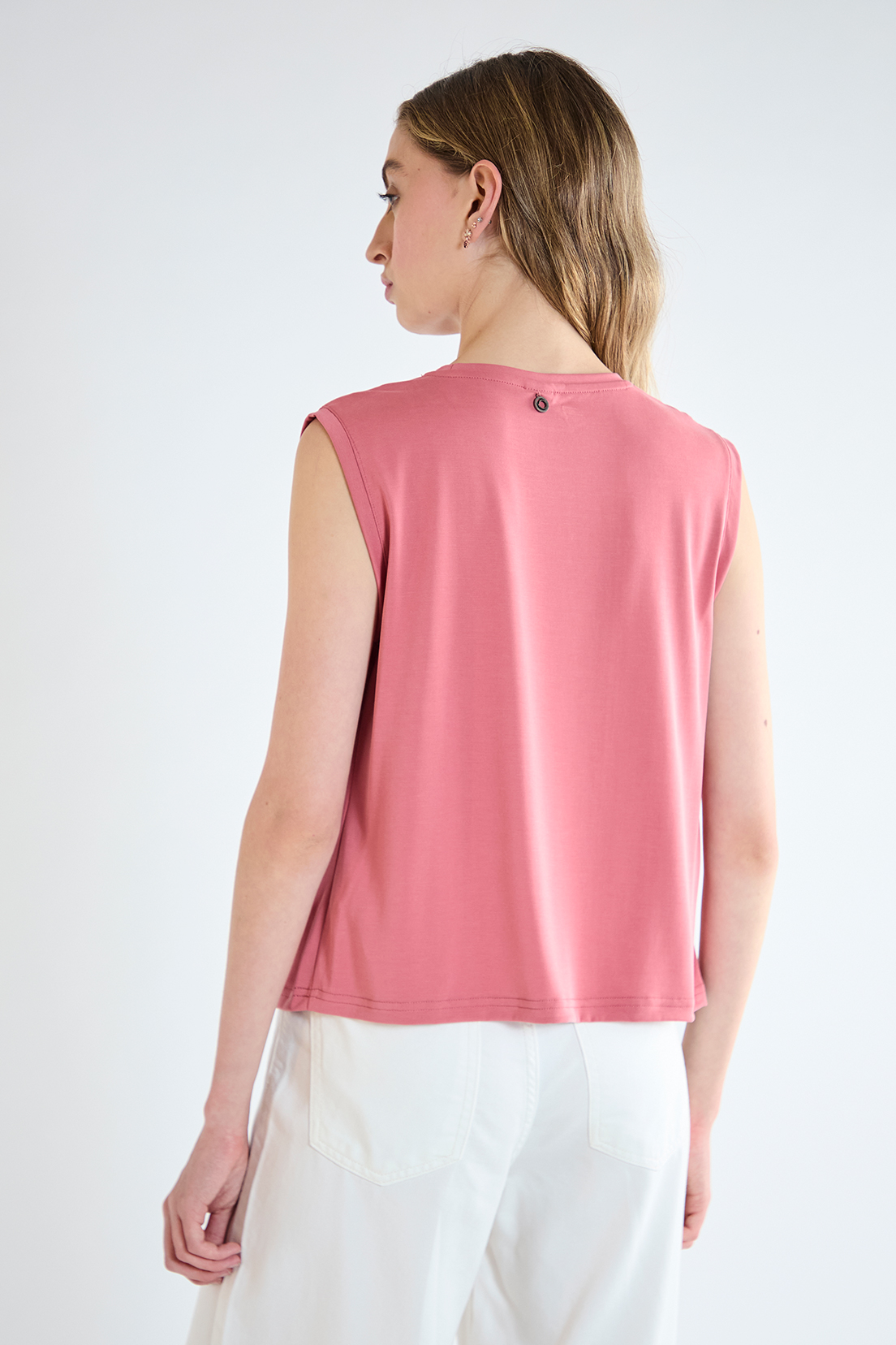 POLERA MUJER IO ROSADO ESTAMPADA - 4