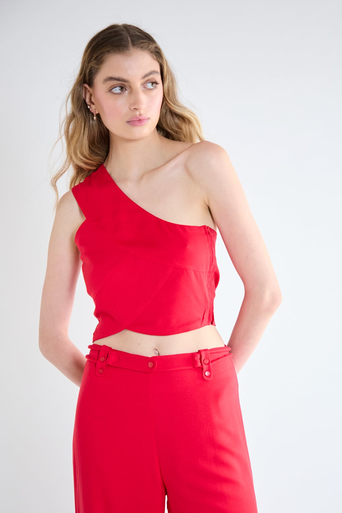 BLUSA MUJER IO ROJO LISA - 1