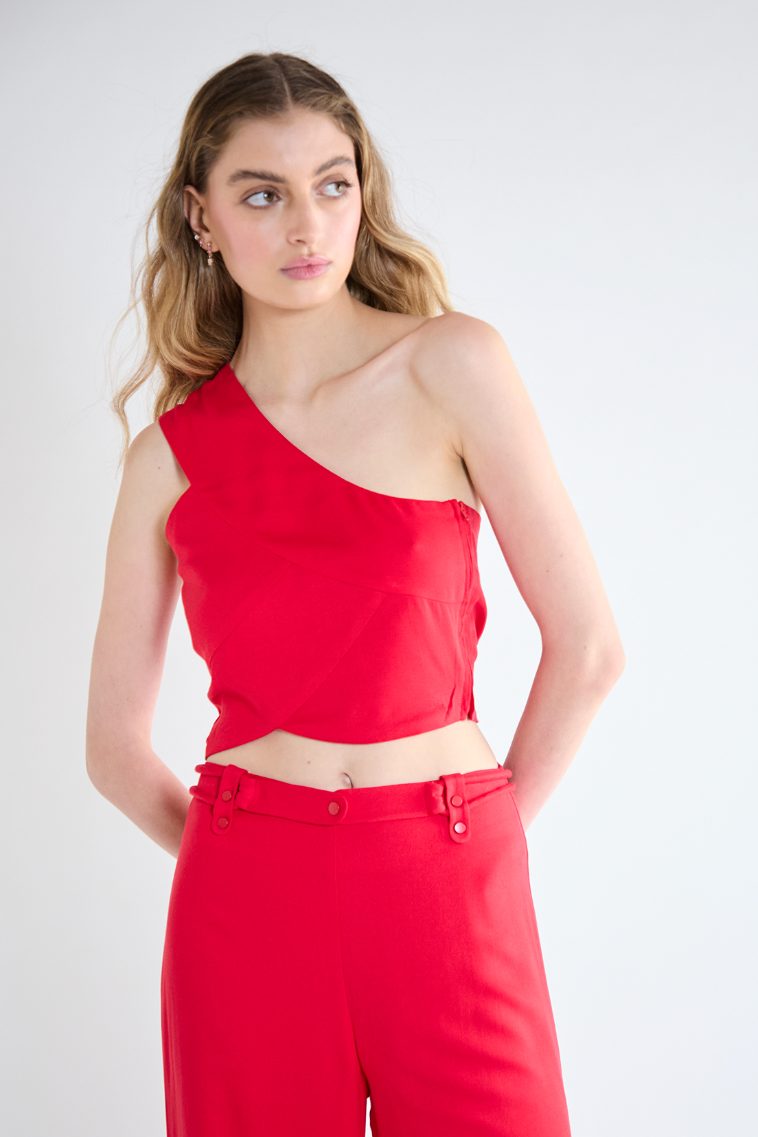 BLUSA MUJER IO ROJO LISA - 1