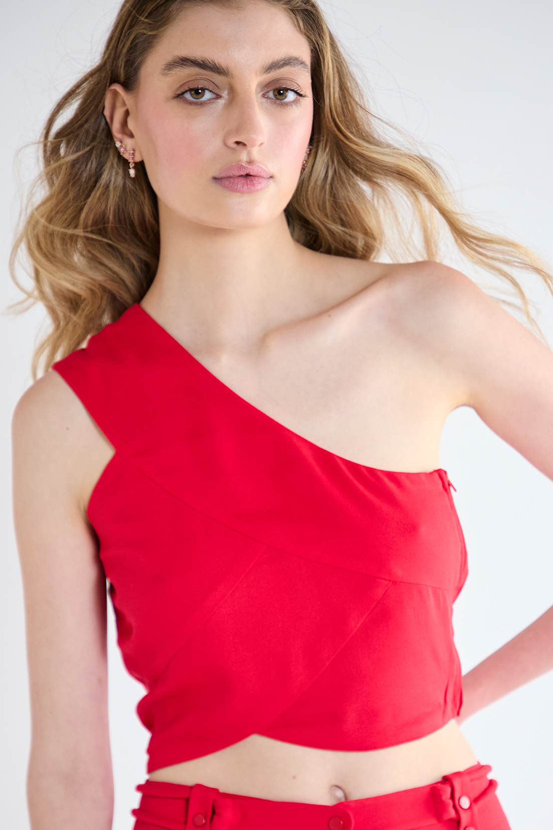 BLUSA MUJER IO ROJO LISA - 2