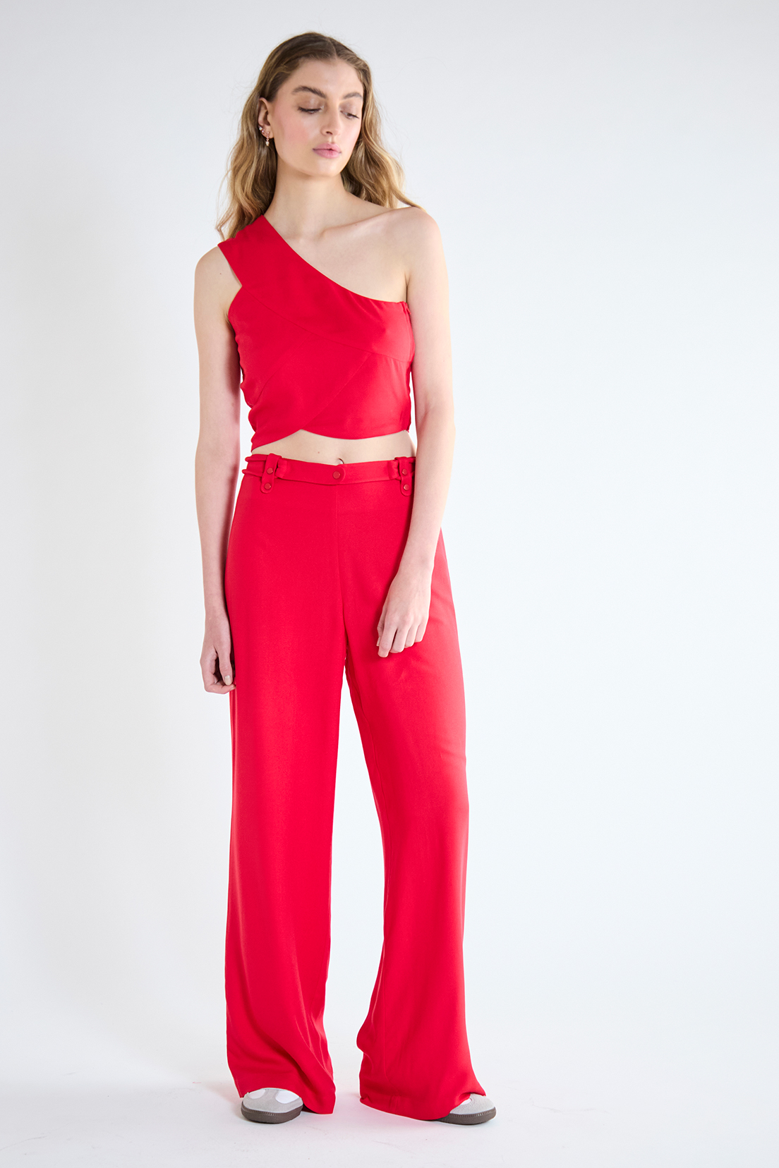 BLUSA MUJER IO ROJO LISA - 3