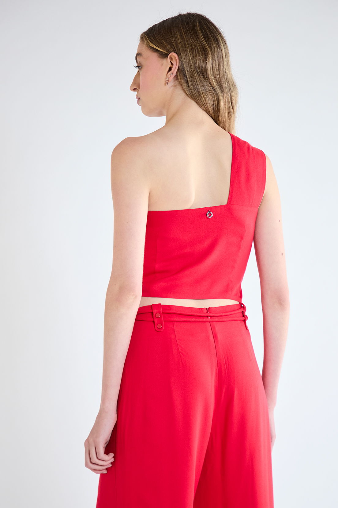 BLUSA MUJER IO ROJO LISA - 4