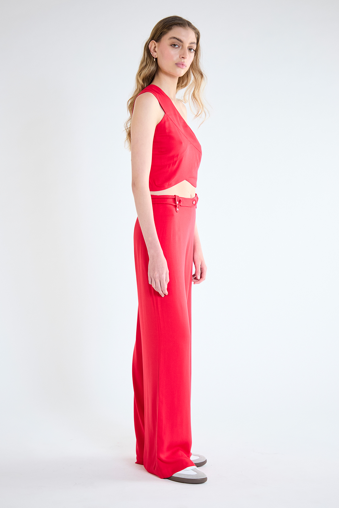 BLUSA MUJER IO ROJO LISA - 5
