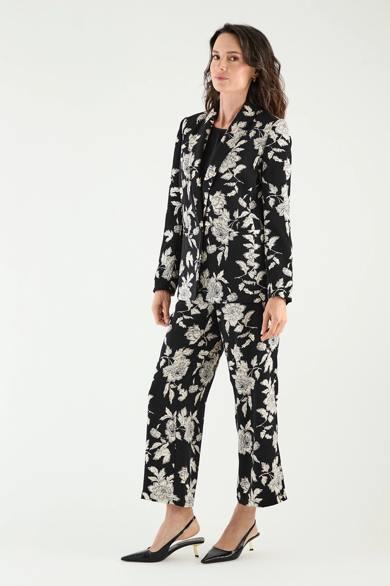 BLAZER MUJER MA GRIFFE NEGRO ESTAMPADO - 3