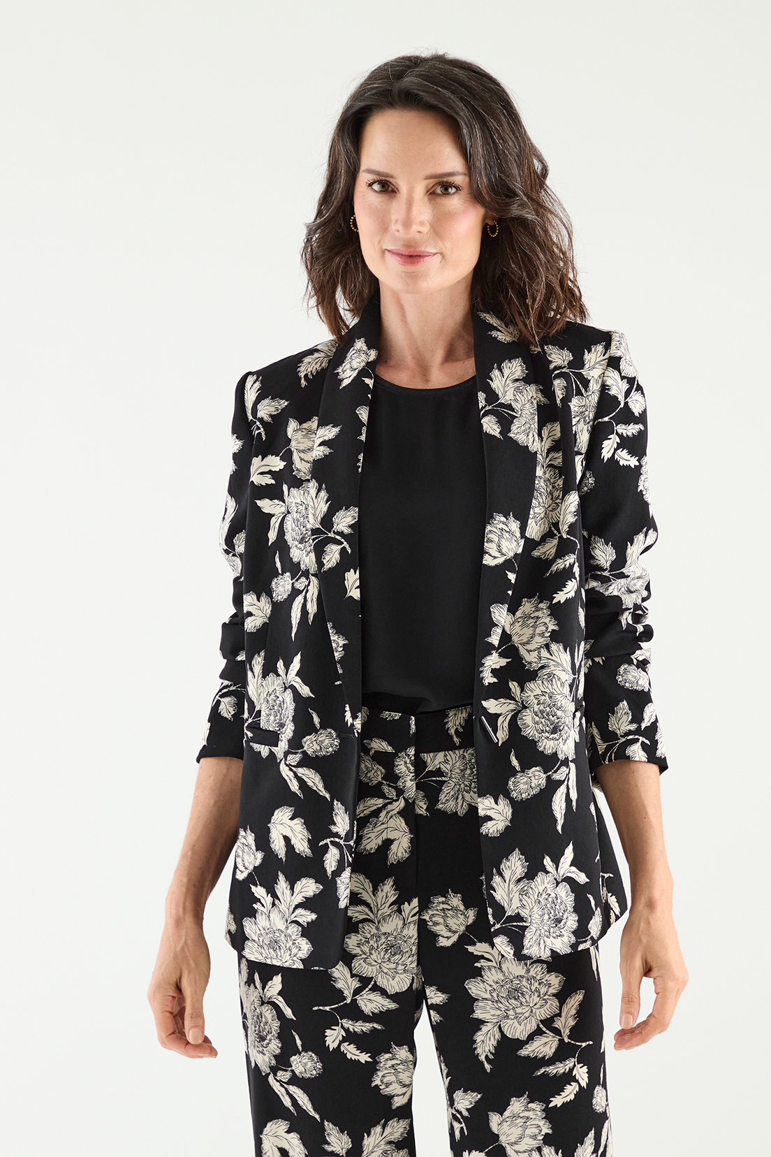 BLAZER MUJER MA GRIFFE NEGRO ESTAMPADO - 5