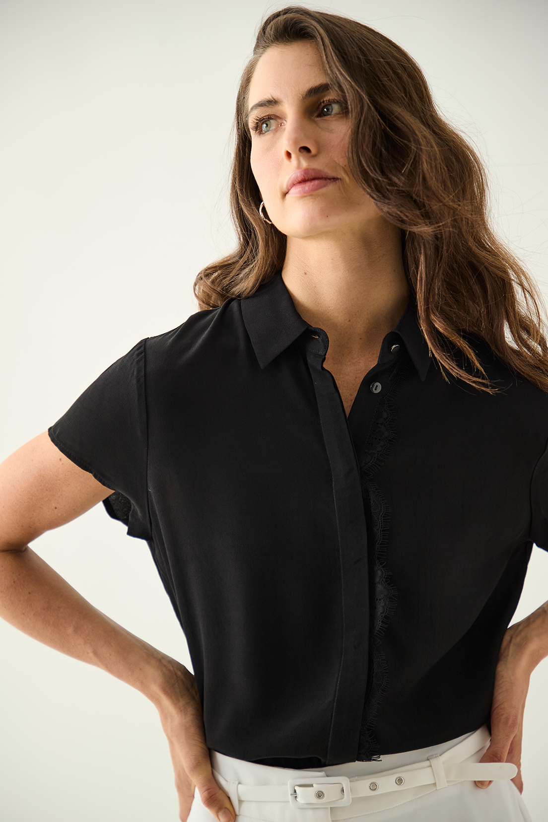 BLUSA MUJER ASH NEGRO LISA - 2
