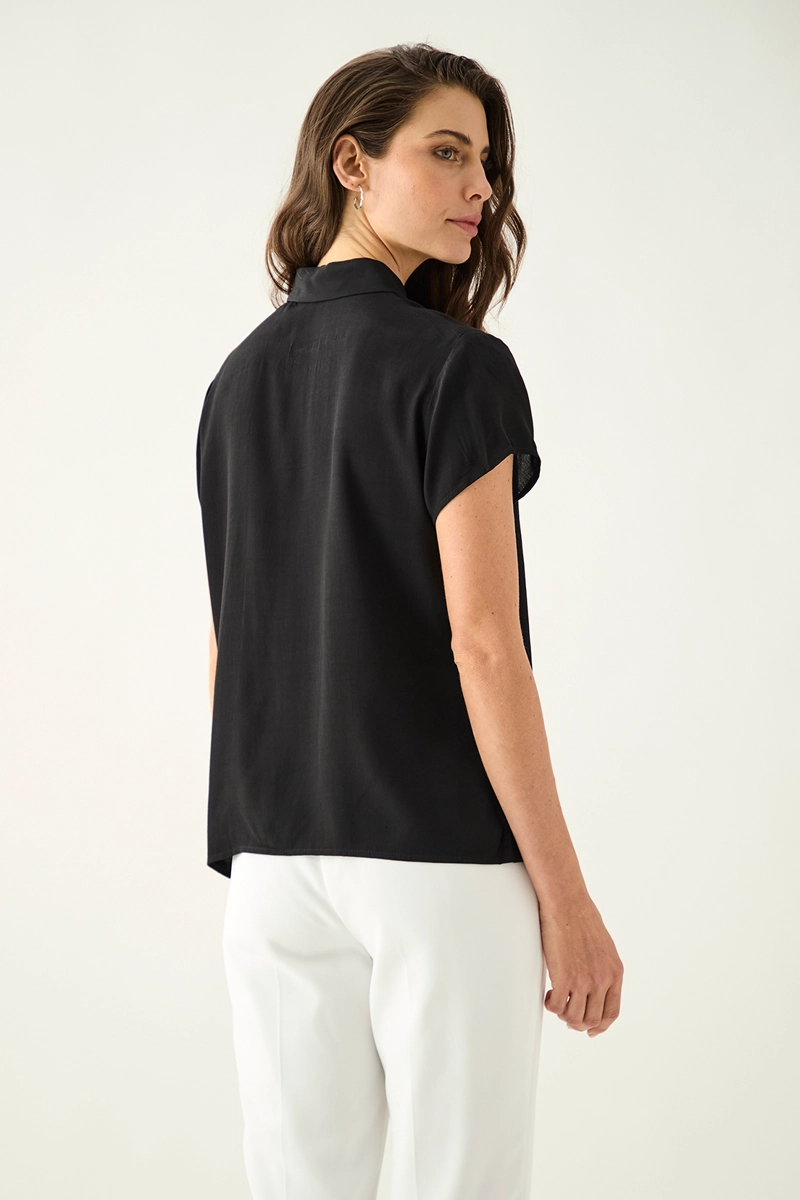 BLUSA MUJER ASH NEGRO LISA - 4