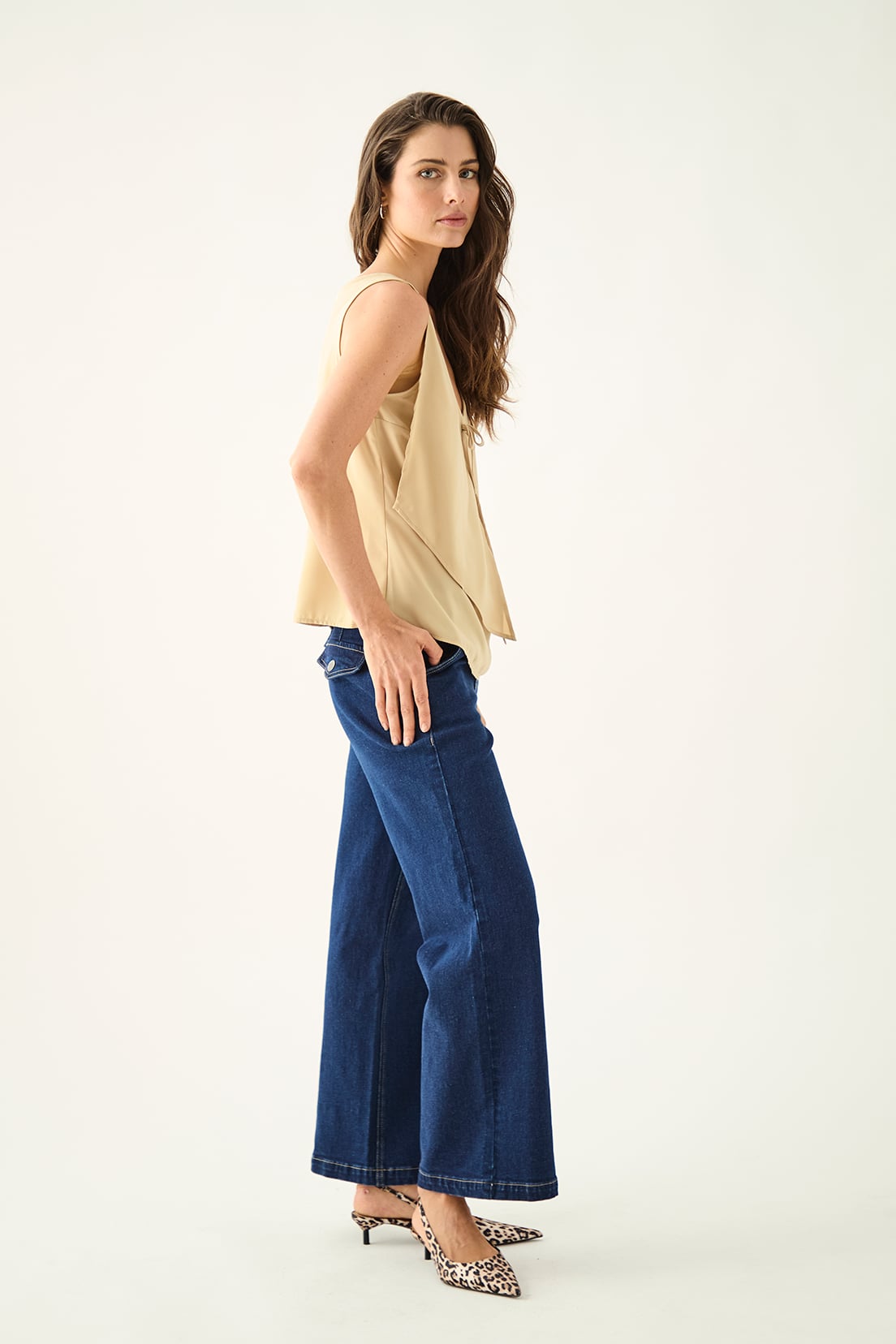 BLUSA MUJER ASH BEIGE LISA - 3