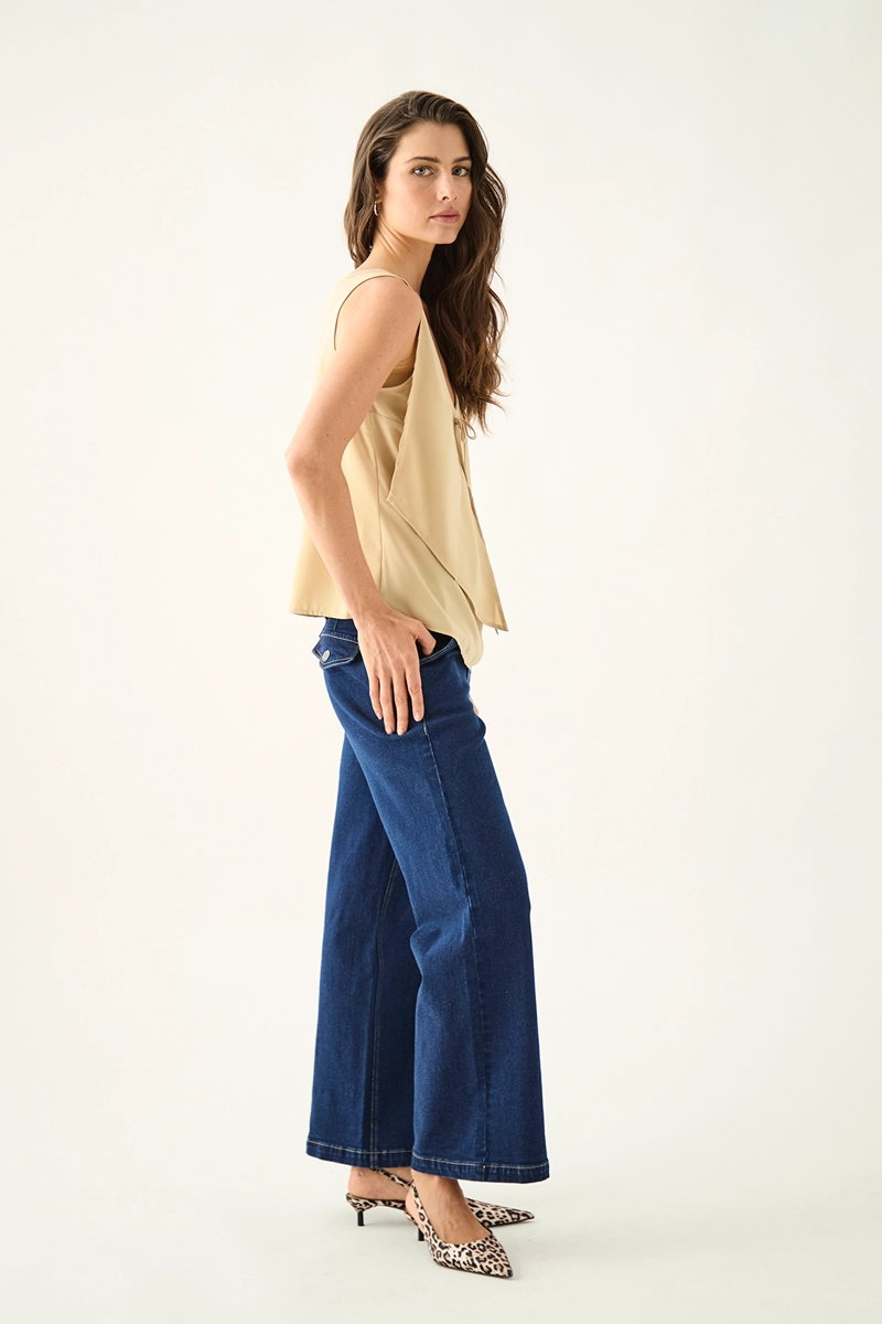 BLUSA MUJER ASH BEIGE LISA - 3