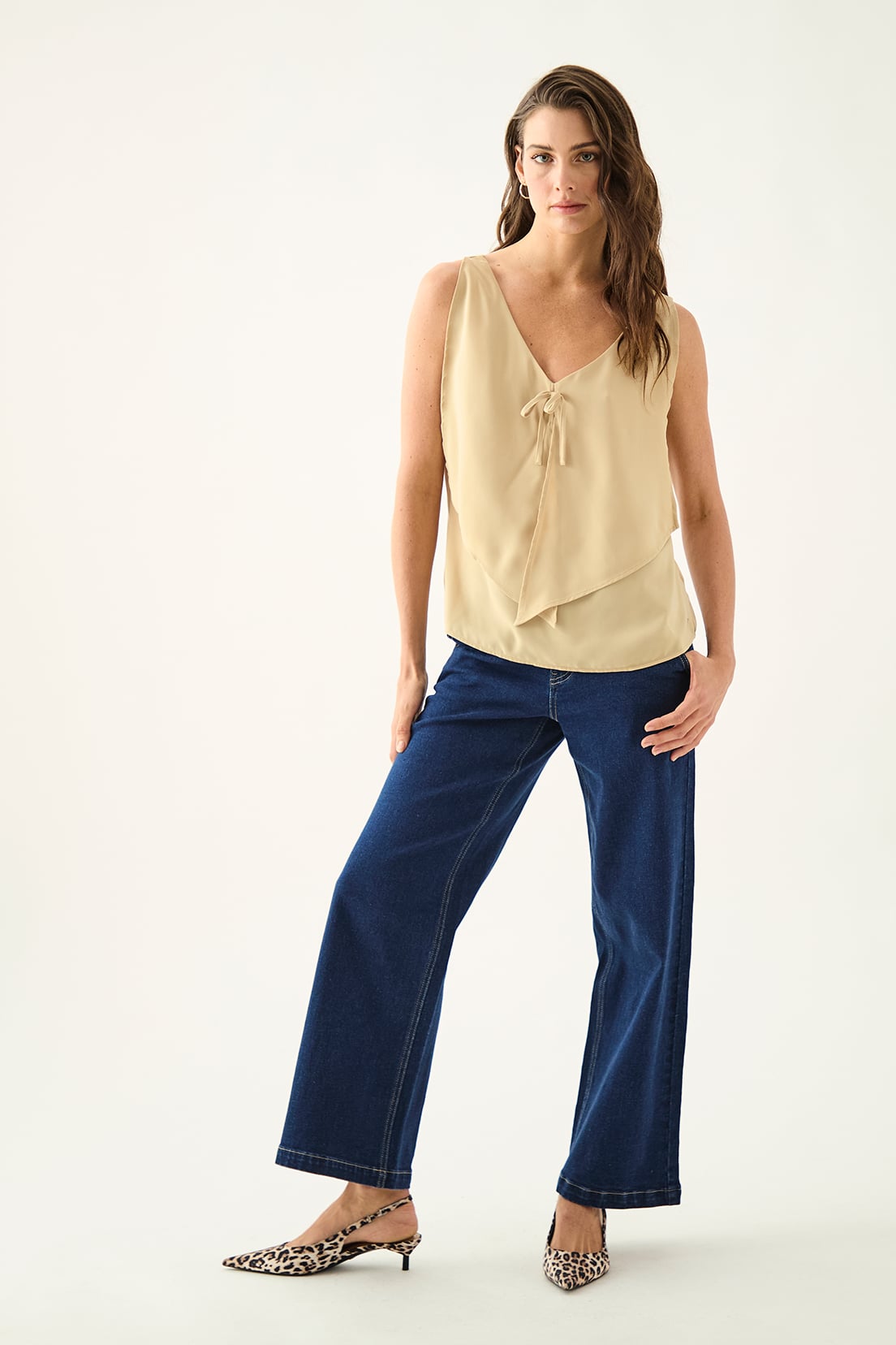 BLUSA MUJER ASH BEIGE LISA - 5