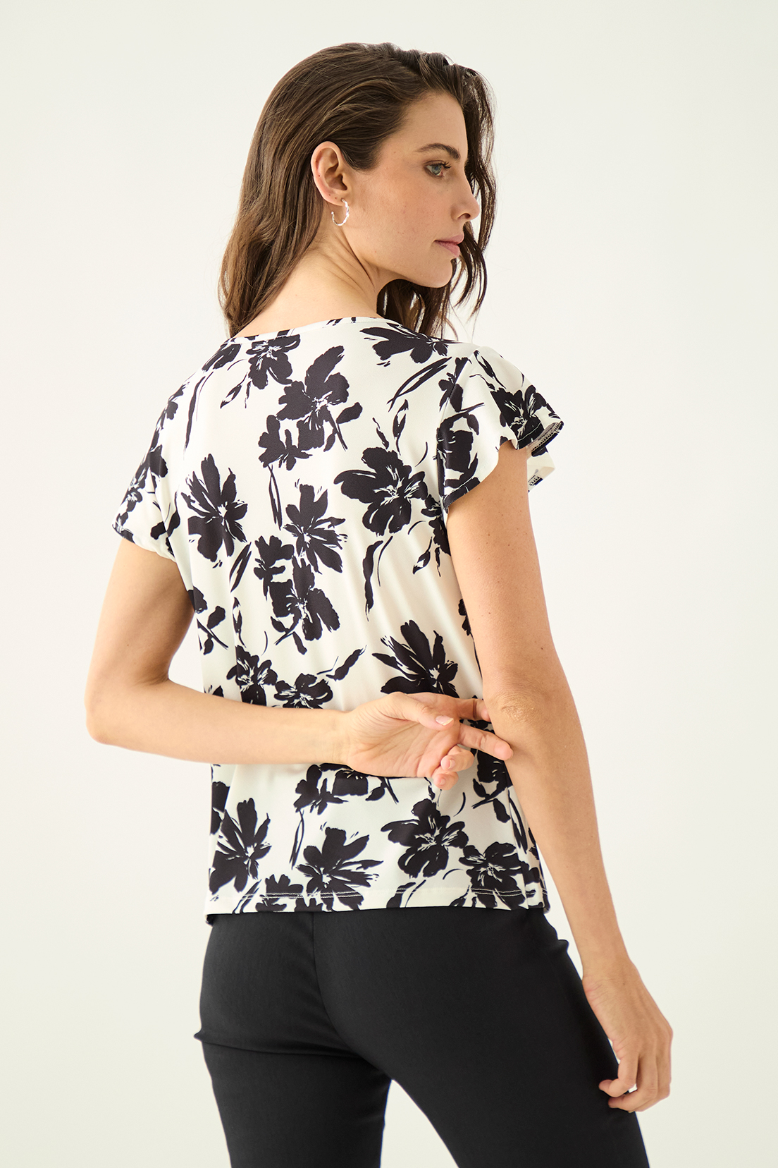 POLERA MUJER ASH NEGRO ESTAMPADA - 4
