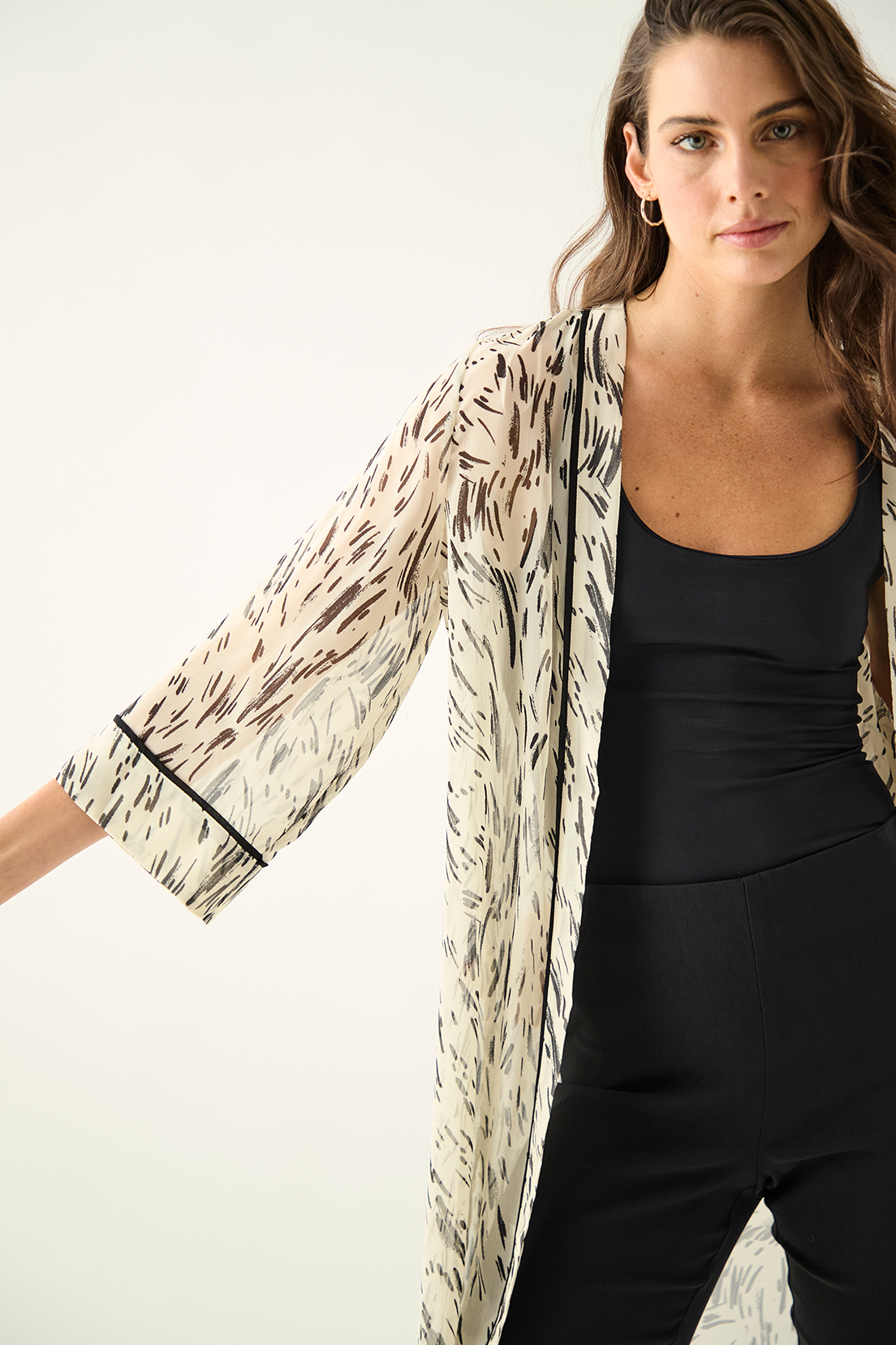 TAPADO MUJER ASH BEIGE ESTAMPADO - 2