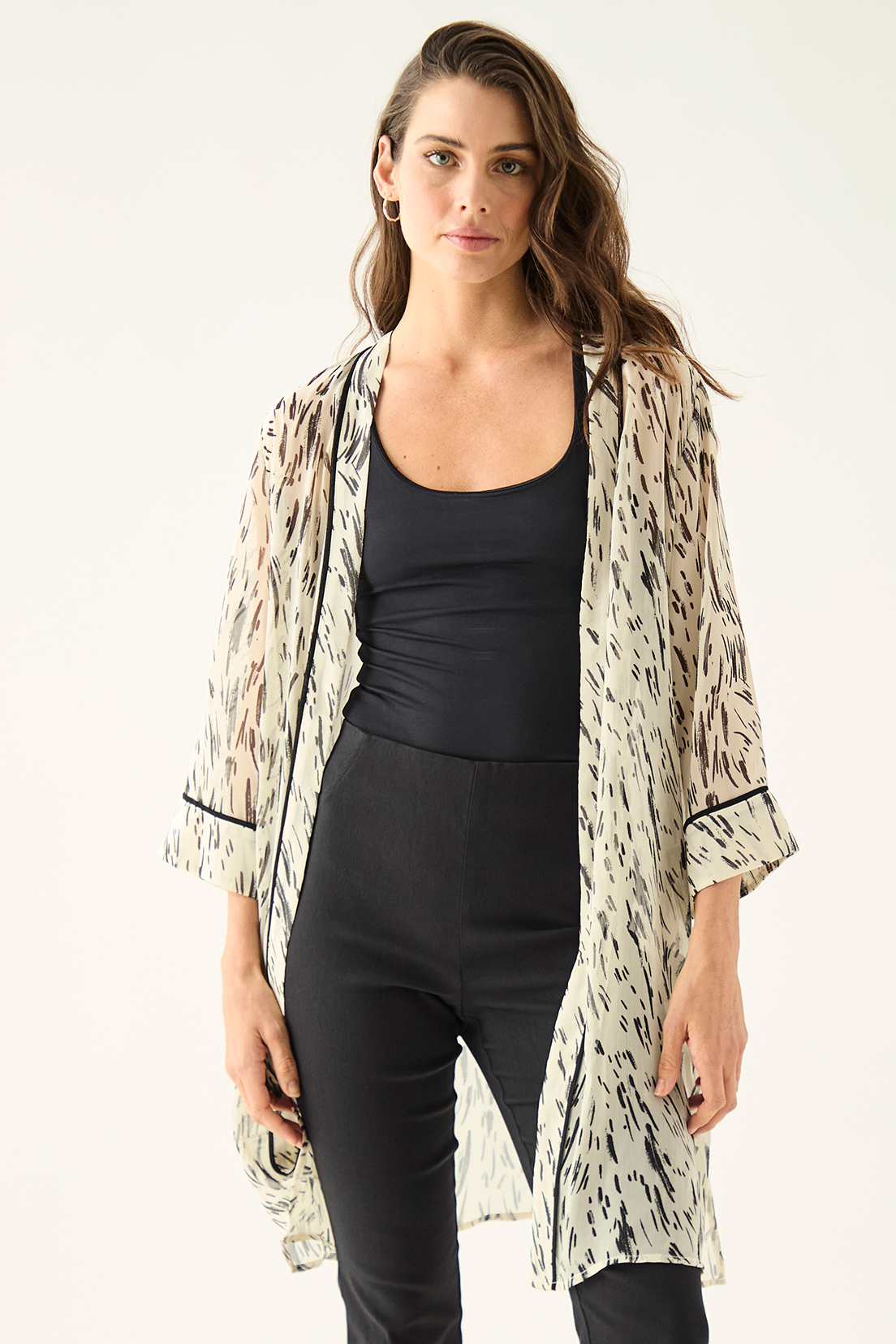 TAPADO MUJER ASH BEIGE ESTAMPADO - 3