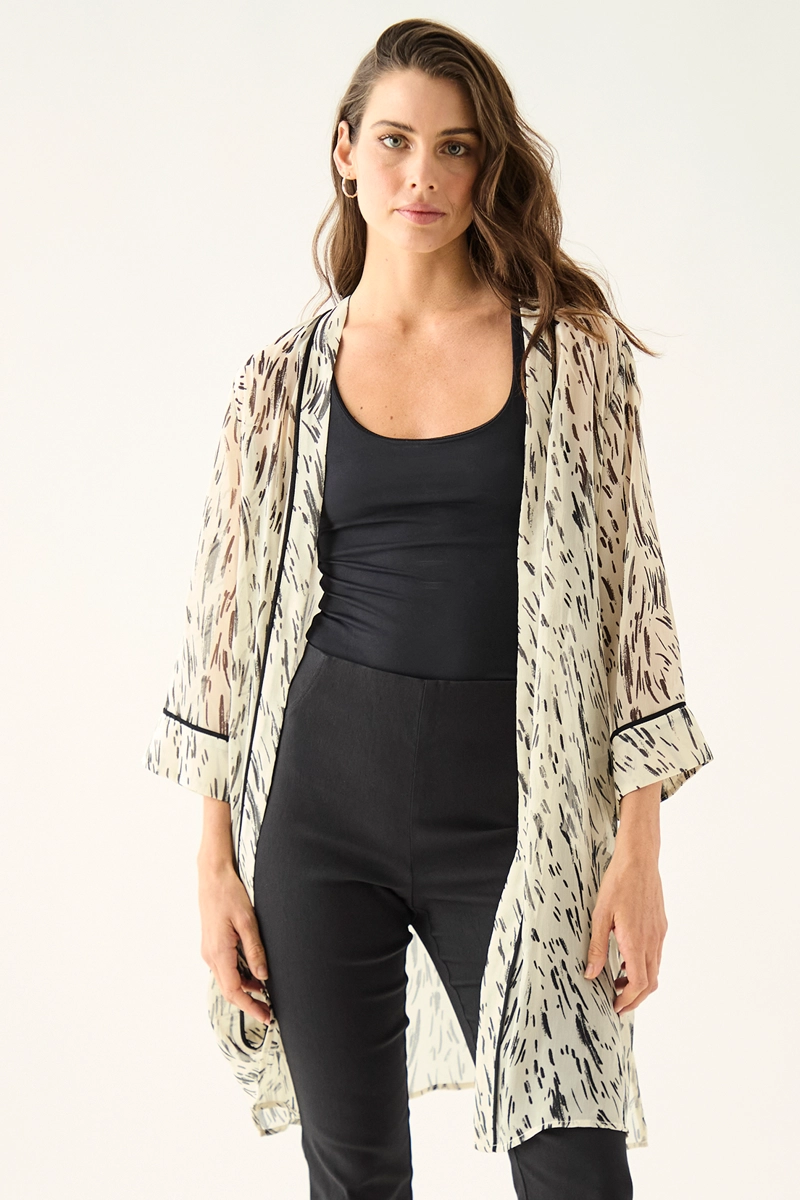 TAPADO MUJER ASH BEIGE ESTAMPADO - 3