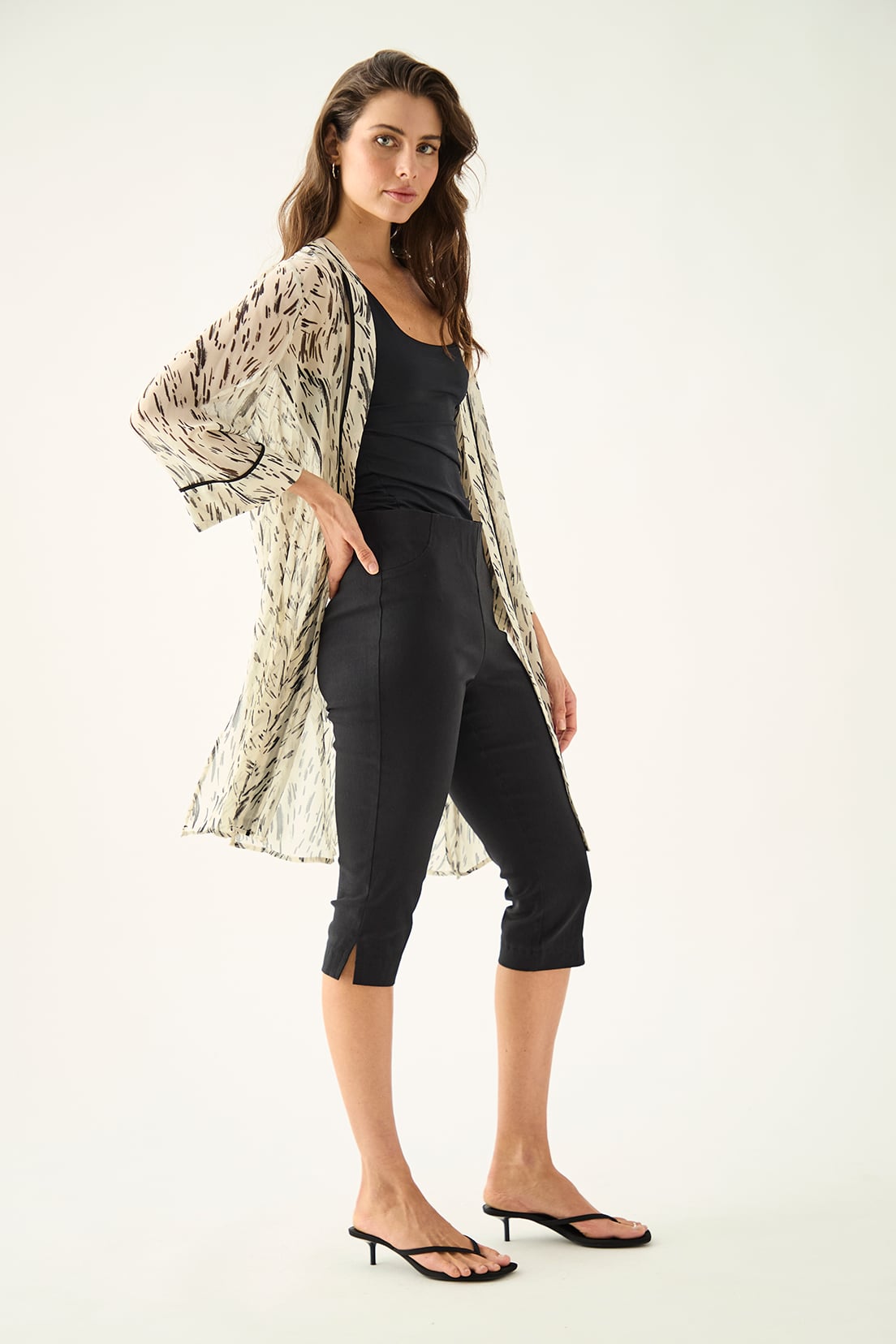 TAPADO MUJER ASH BEIGE ESTAMPADO - 4