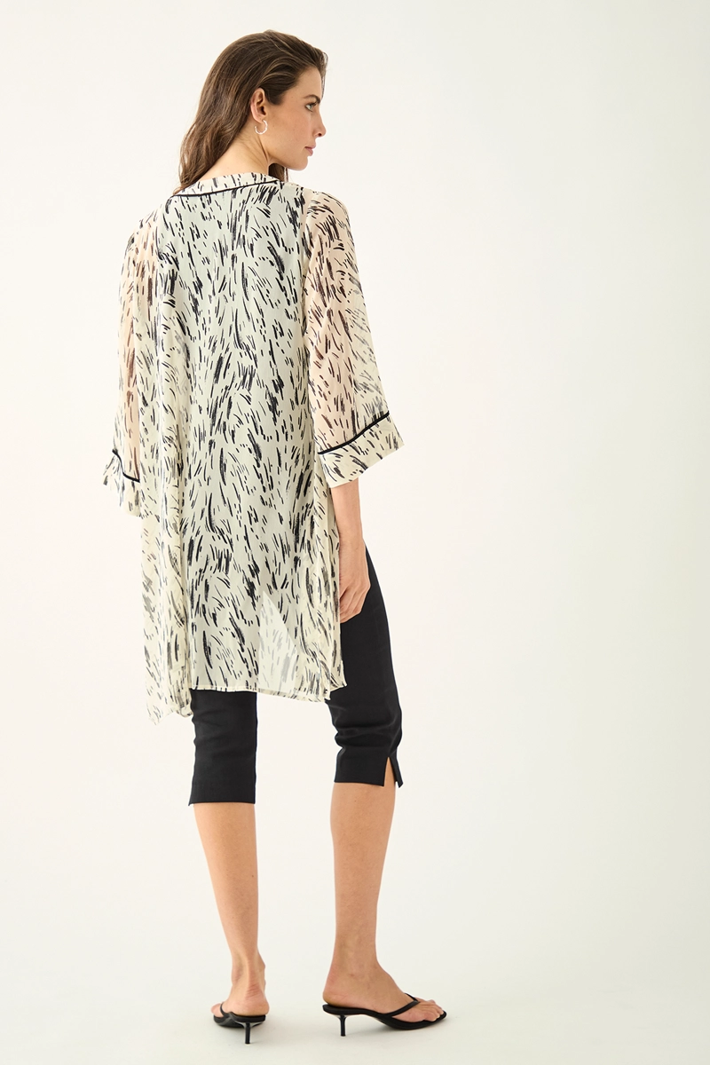 TAPADO MUJER ASH BEIGE ESTAMPADO - 5