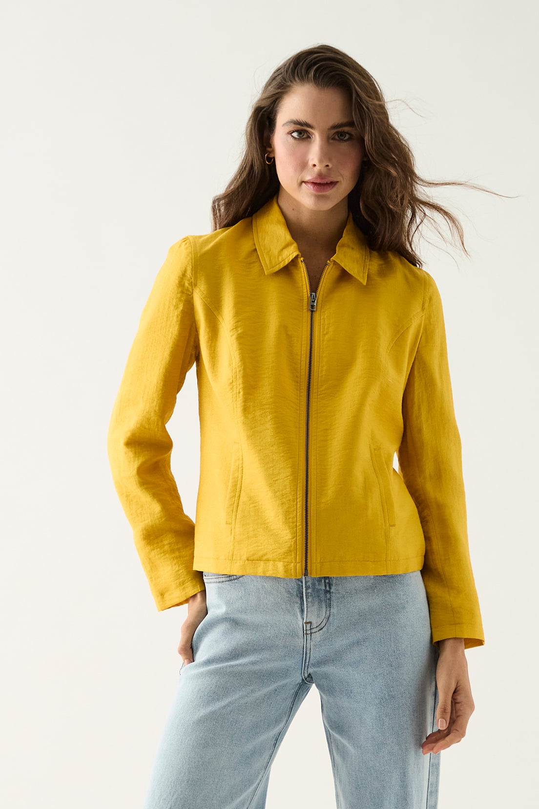 CHAQUETA MUJER ASH MOSTAZA LISA - 2