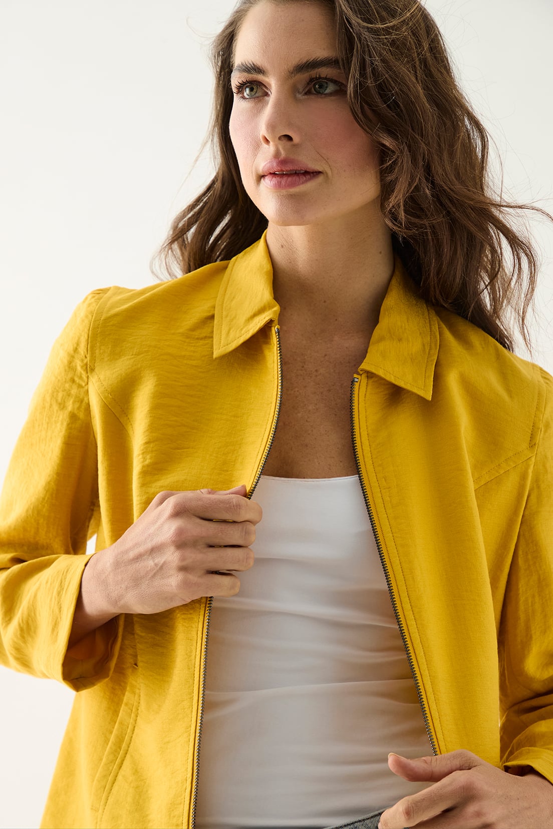 CHAQUETA MUJER ASH MOSTAZA LISA - 3