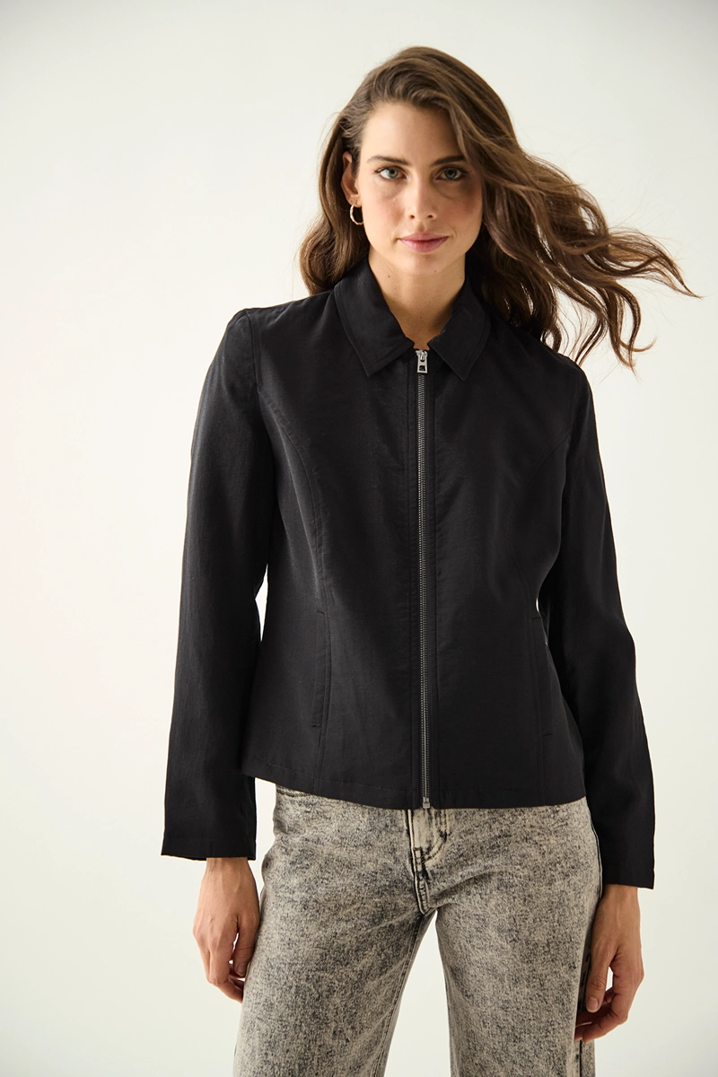 CHAQUETA MUJER ASH NEGRO LISA - 1