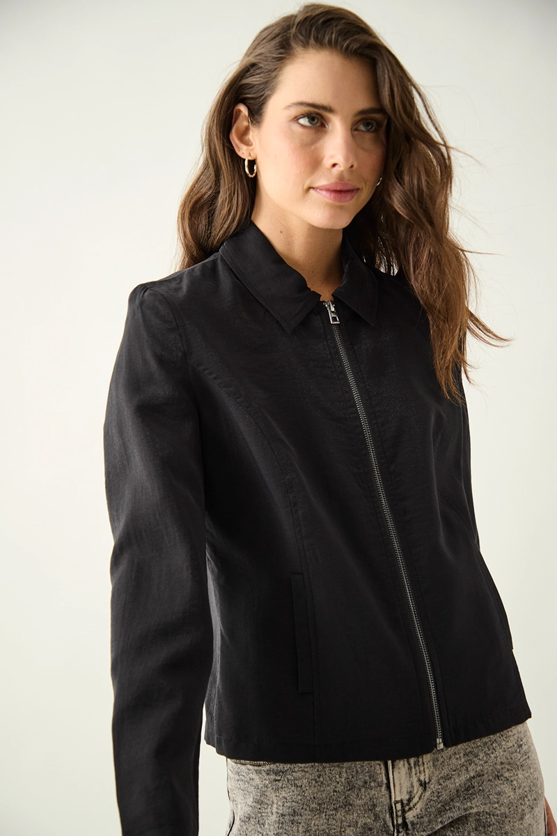 CHAQUETA MUJER ASH NEGRO LISA - 2
