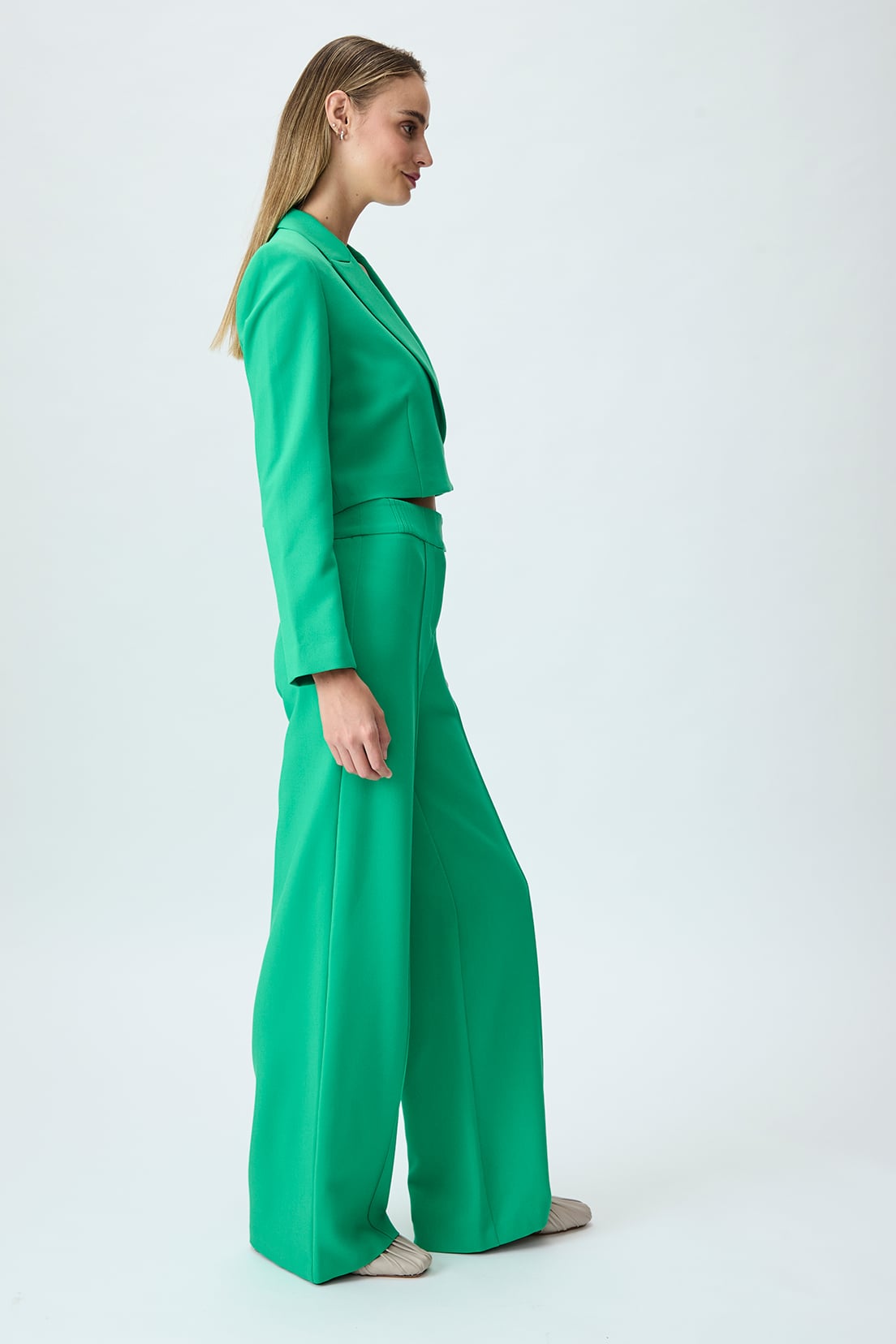 BLAZER MUJER IO VERDE LISO - 3
