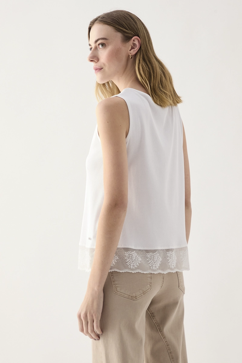 POLERA MUJER ASH BLANCO LISA - 3