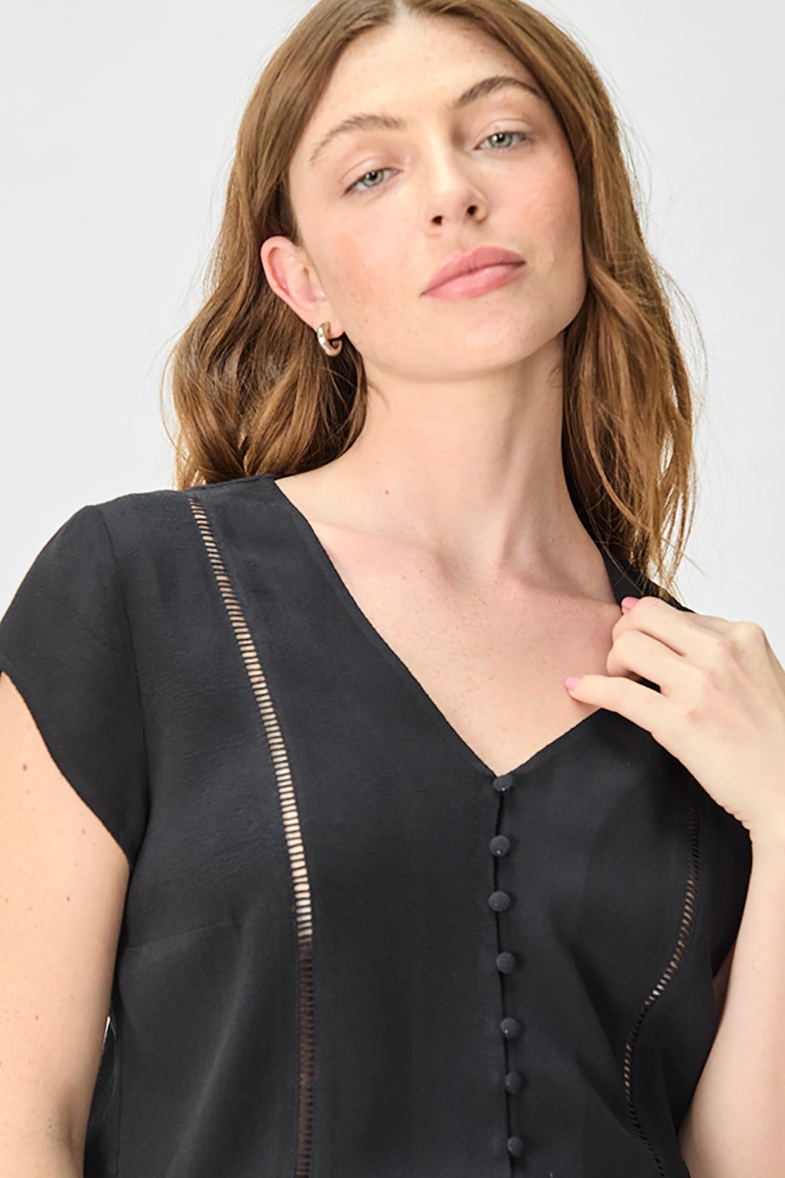 BLUSA MUJER IO NEGRO LISA - 2