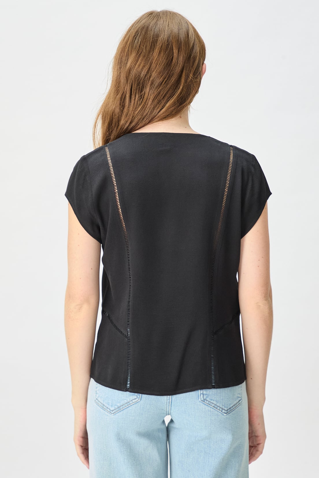 BLUSA MUJER IO NEGRO LISA - 4