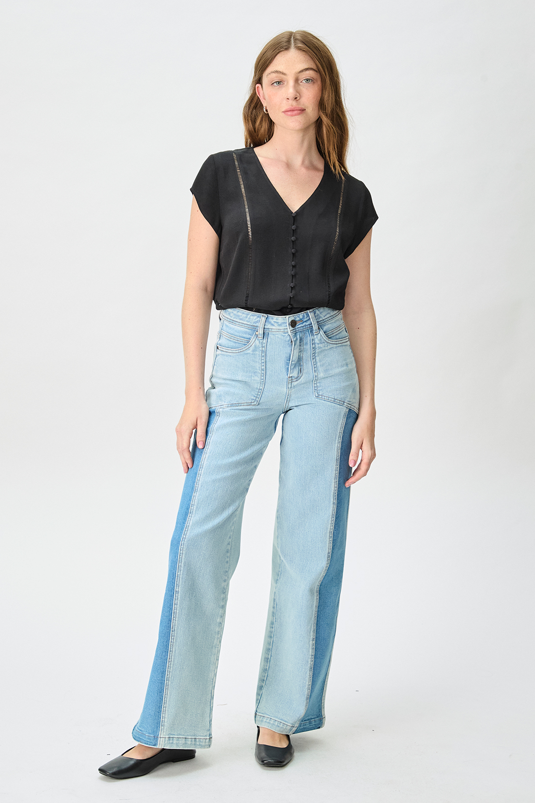 BLUSA MUJER IO NEGRO LISA - 5