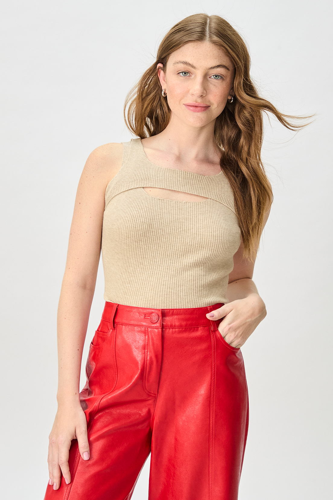 POLERA MUJER IO BEIGE LISA - 1
