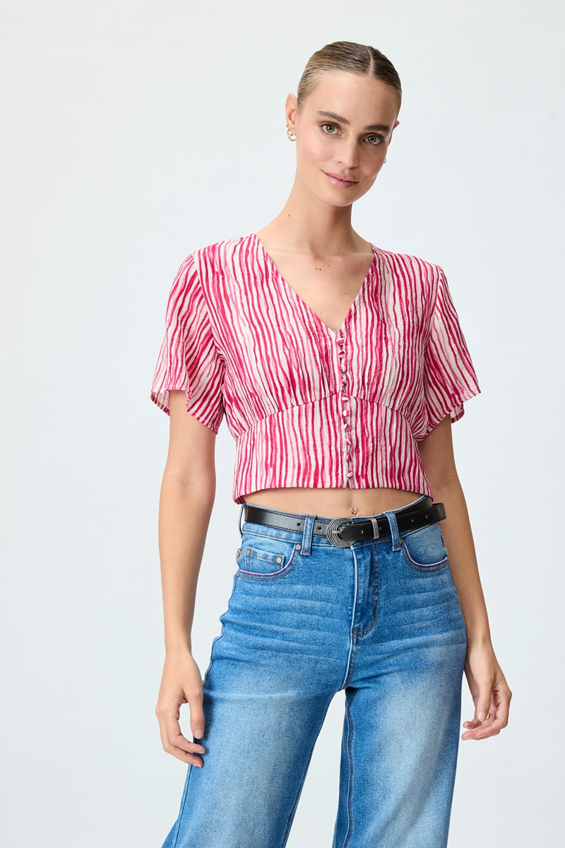 BLUSA MUJER IO ROJO FANTASIA - 1