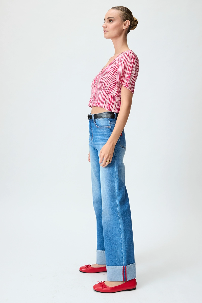 BLUSA MUJER IO ROJO FANTASIA - 4